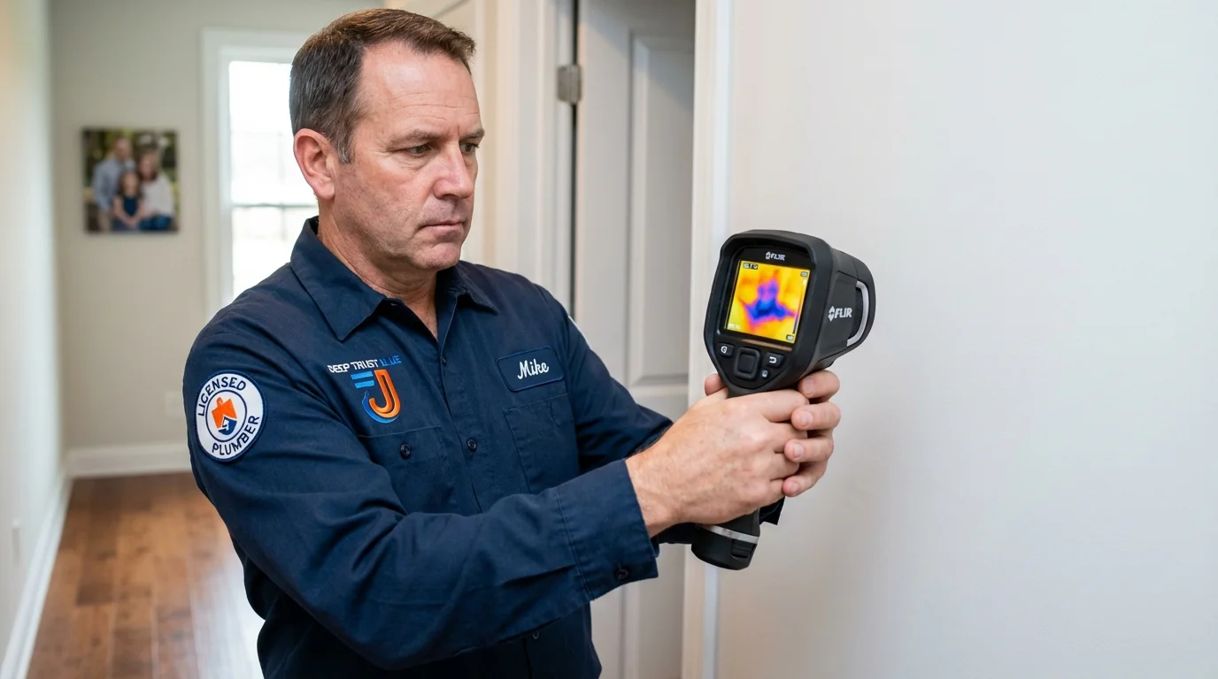 Thermal imaging leak detection by Johns Plumbing LLC in Forked River